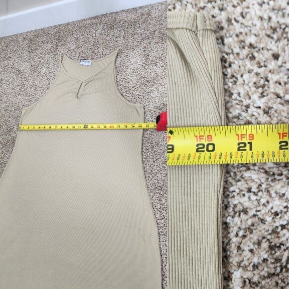 LNA Alsie Rib Mini Dress Pale Khaki Plus Size 3X - Picture 12 of 15